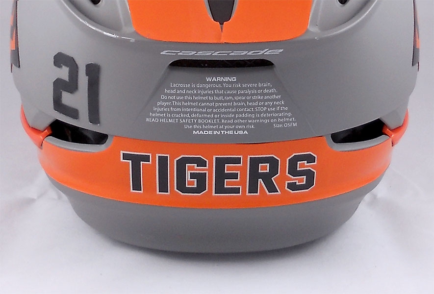 Lacrosse Helmet Stripes & Back Panel Decals Team Fitz Graphics