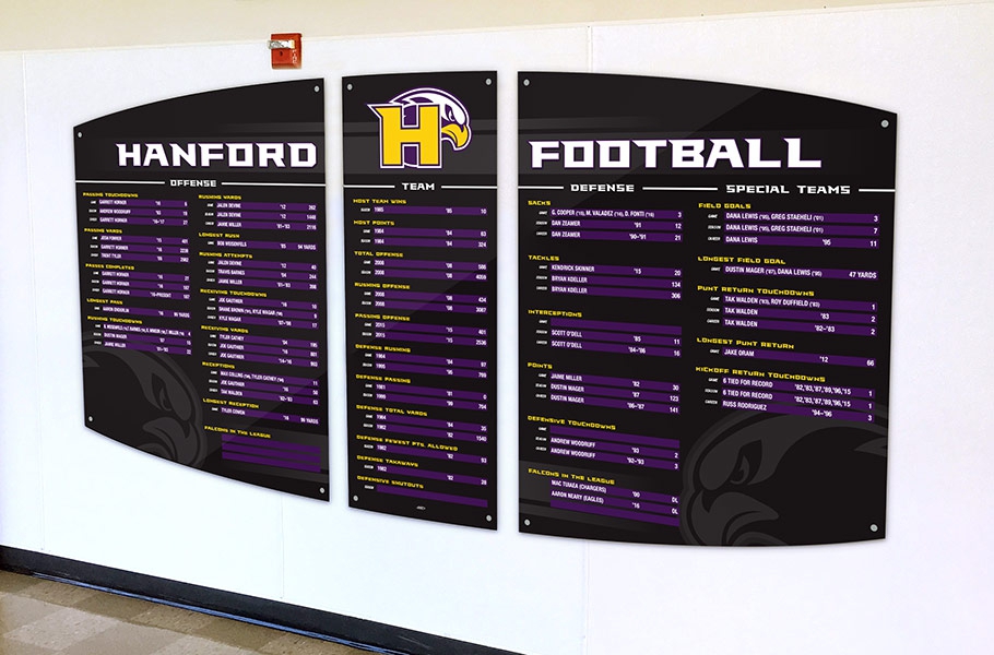 SlideIn Record Boards Team Fitz Graphics